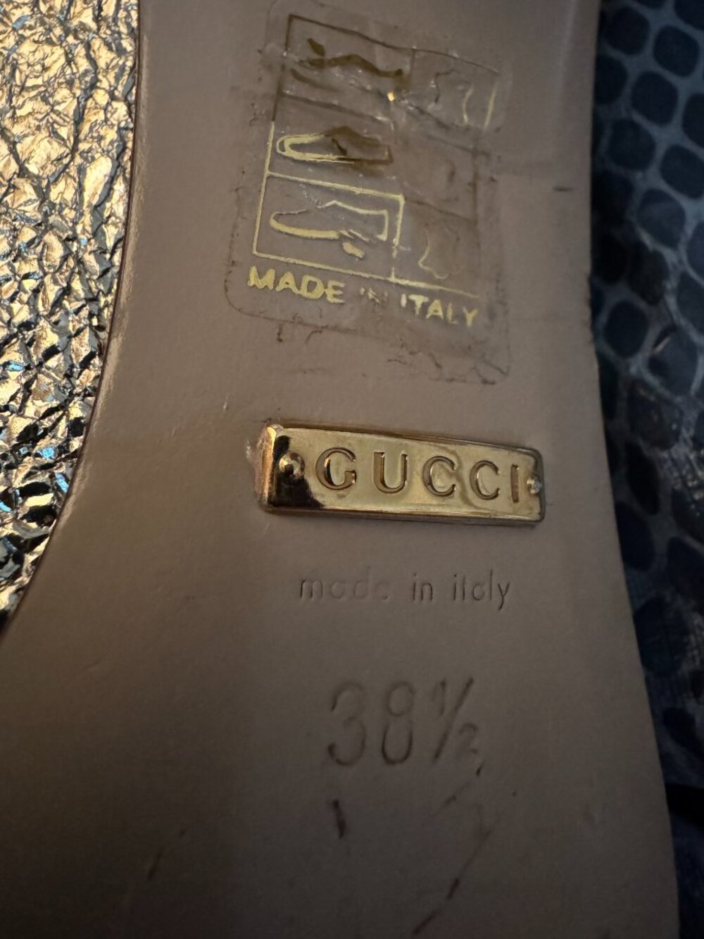 GUCCI Galassia Platino Marmont Loafers - Picture 8 of 9